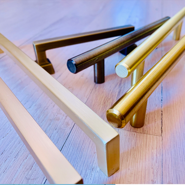 What is the difference in Gold and Brass cabinet hardware 