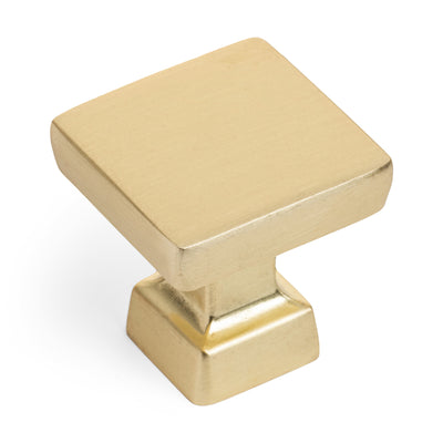 Cosmas 1480BB Brushed Brass Modern Contemporary Square Cabinet Knob