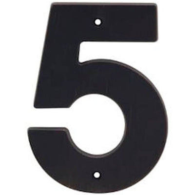5&quot; House Numbers, Oil Rubbed Bronze