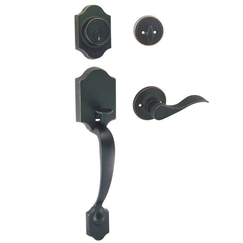 Valhala Oil Rubbed Bronze Decorative Handleset with Kingston Lever