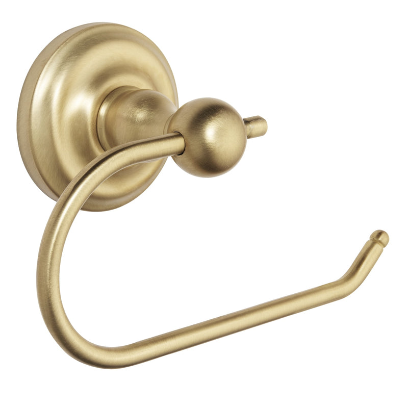 Designers Impressions Royal Series Brushed Brass Euro Style Toilet / Tissue Paper Holder
