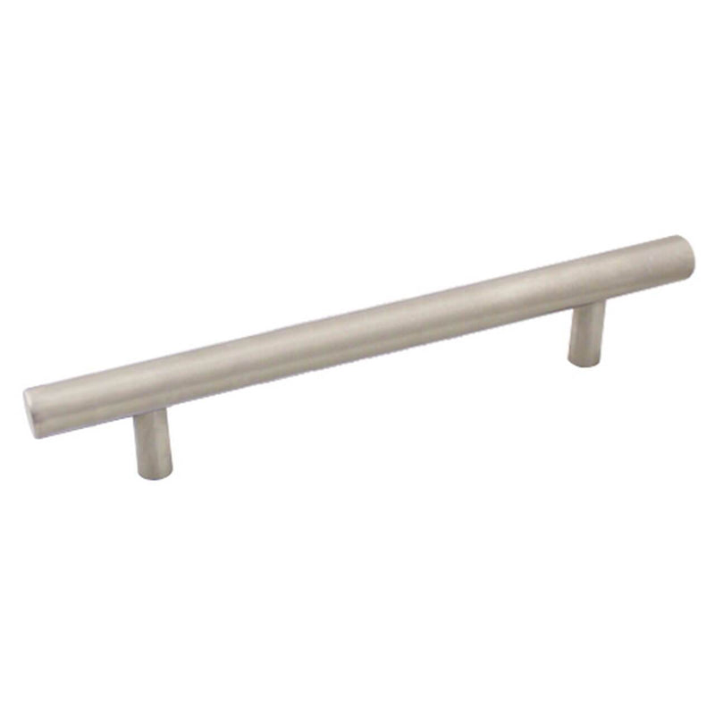 Stainless steel euro style hollow bar pull with five inch hole spacing