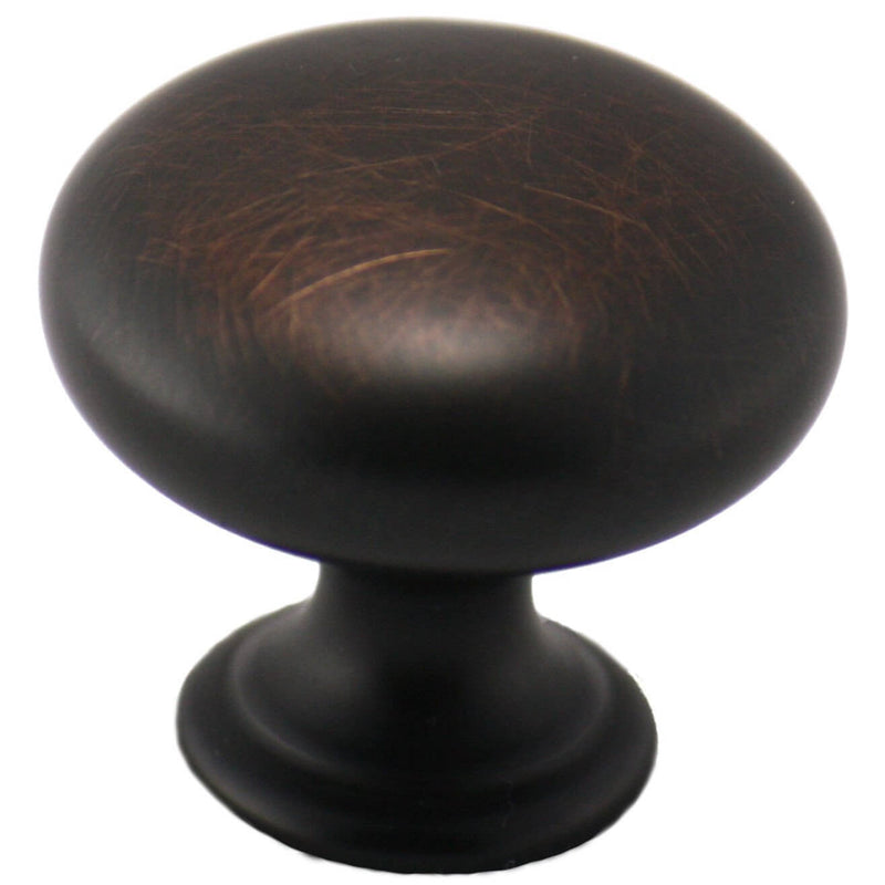 Cosmas 4950ORB Oil Rubbed Bronze Cabinet Knob. Round knob oil rubbed bronze.