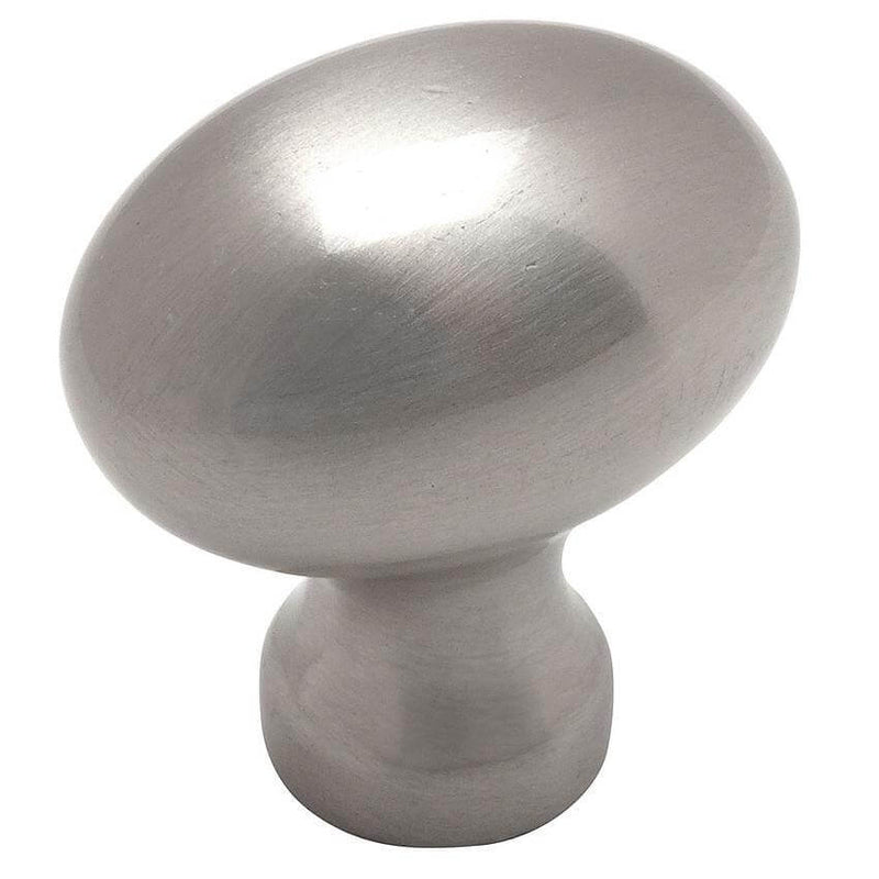 Small football cabinet drawer knob with one and three sixteenths inch length