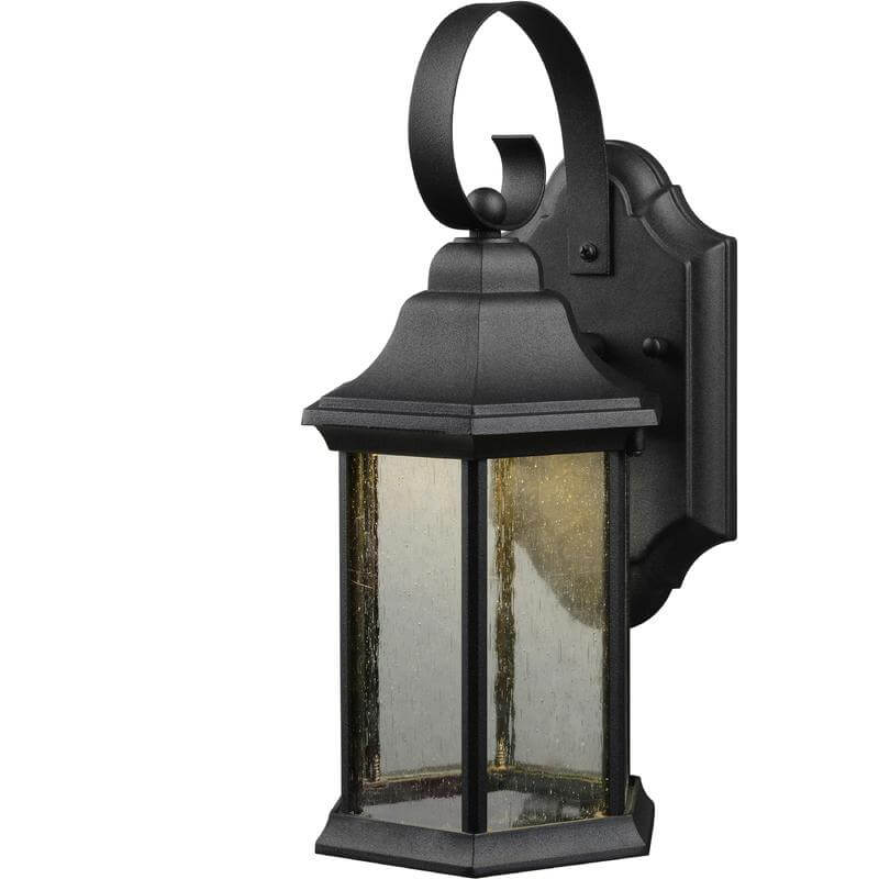 Black Outdoor Patio / Porch Exterior LED Light Fixture: 21-1932