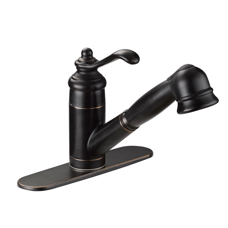 Designers Impressions 651472 Oil Rubbed Bronze Kitchen Faucet w/ Pull Out Sprayer