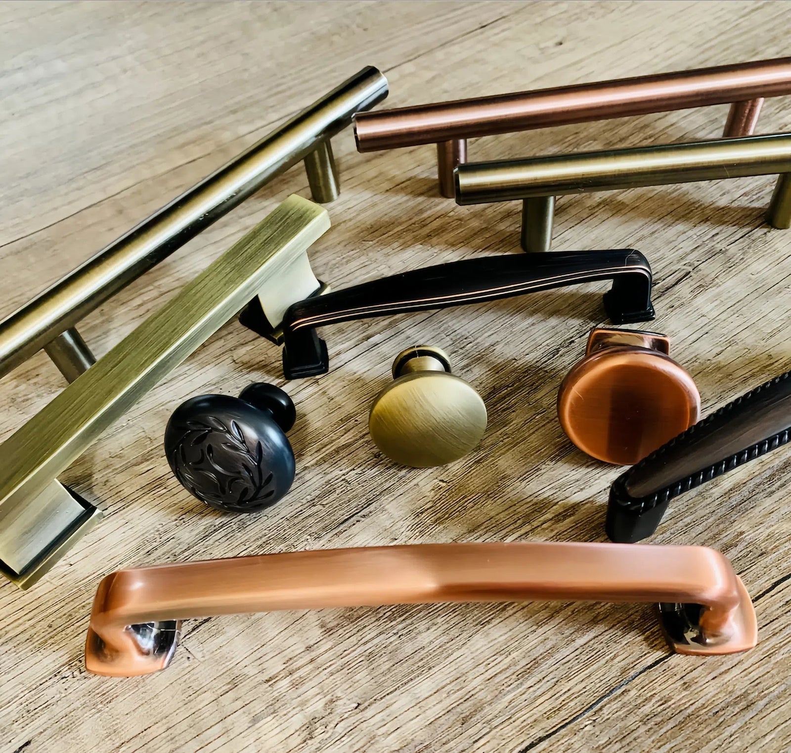 Cabinet Hardware Finishes - The Earth Tones