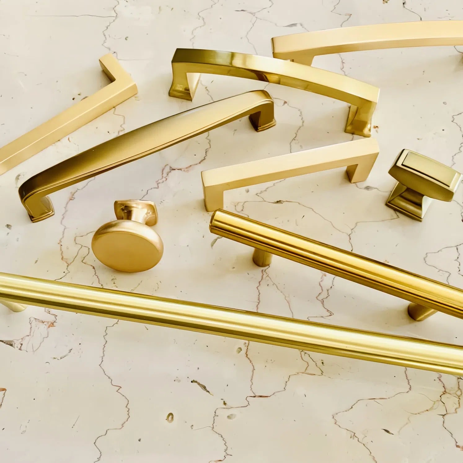 Cabinet Hardware Finishes -  The Gold Tones