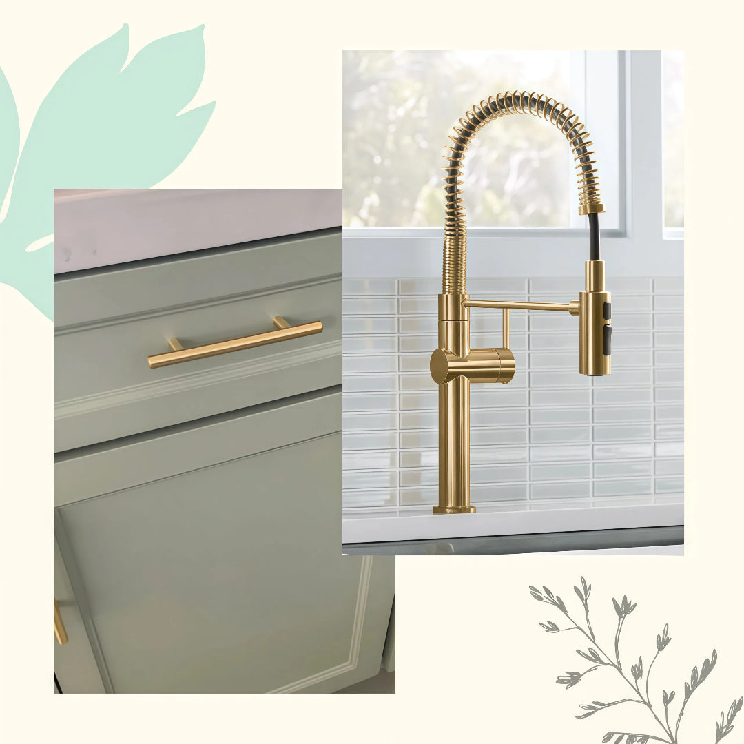 Cabinet Hardware For Kohler Vibrant Moderne Brushed Brass