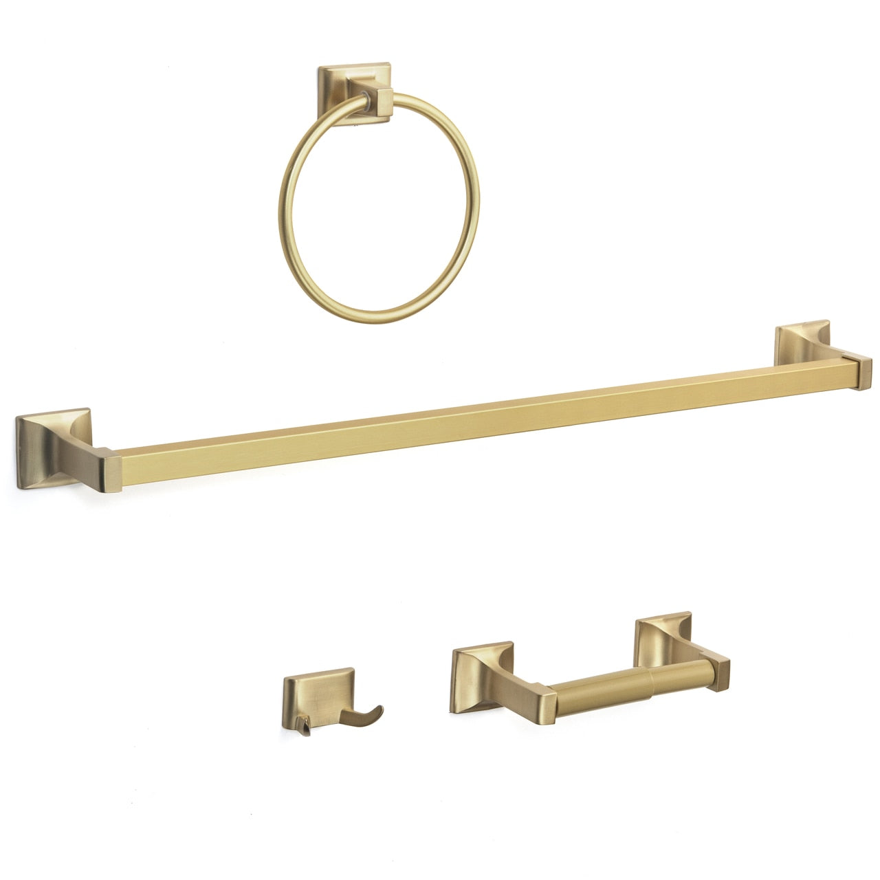 Brushed Brass Bathroom Towel Bars and Accessories