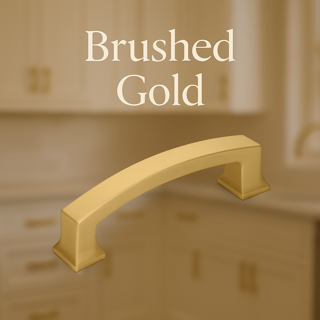 Brushed Gold Cabinet Knobs and Pulls