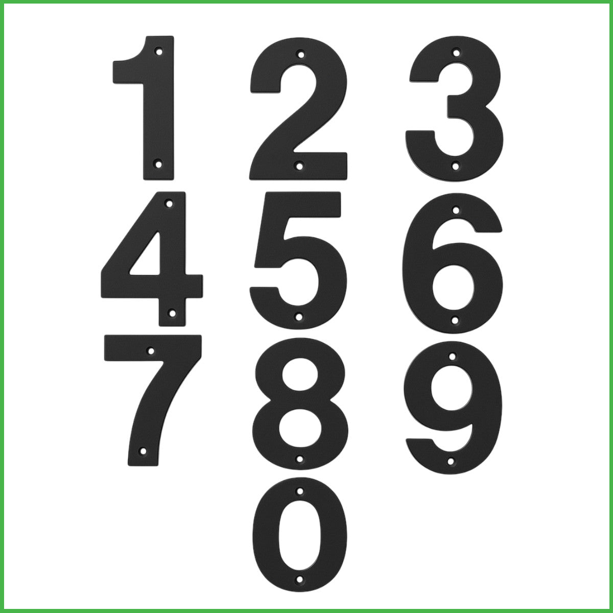 House Numbers and Letters