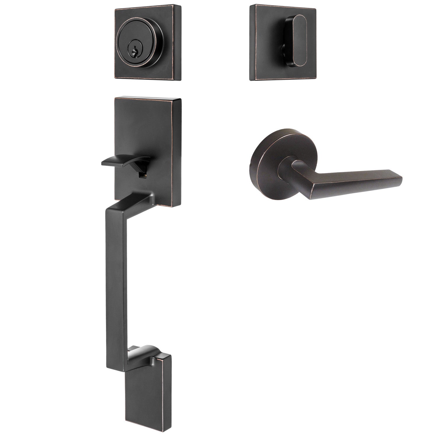 Oil Rubbed Bronze Front Door Handlesets