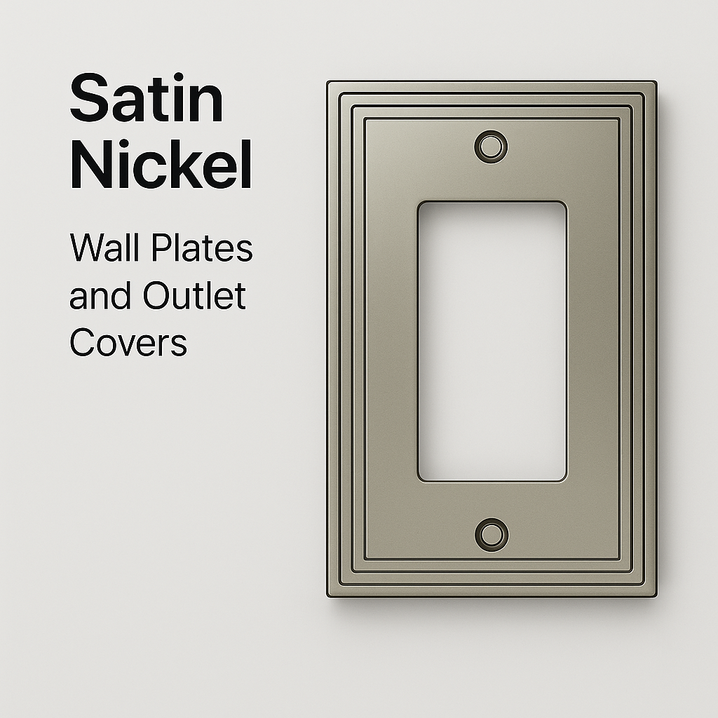 Satin Nickel Wall Plates and Outlet Covers