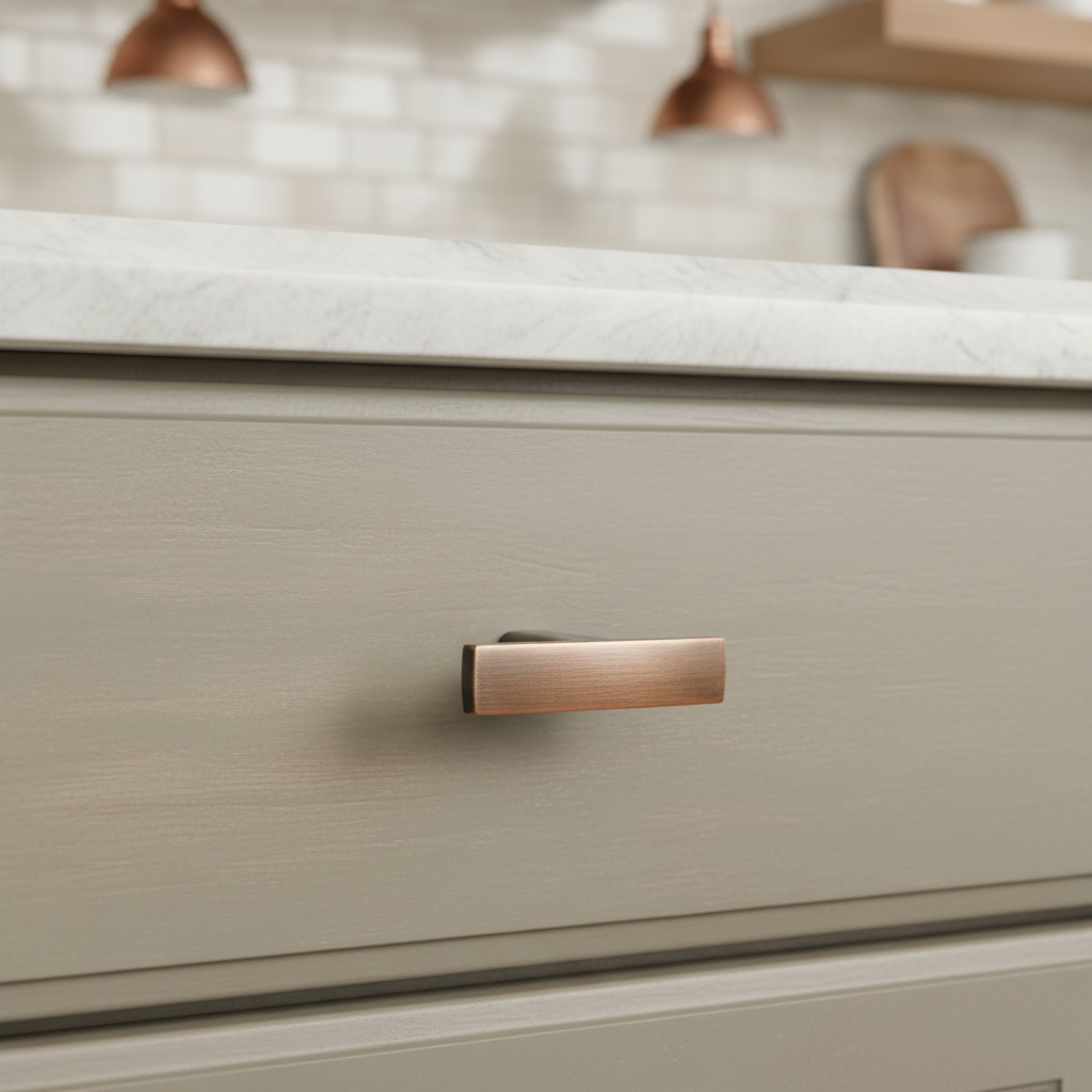 Diversa Antique Copper Subtle Arch Cabinet Knob