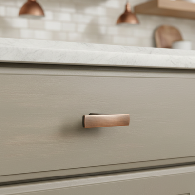 Diversa Antique Copper Subtle Arch Cabinet Knob