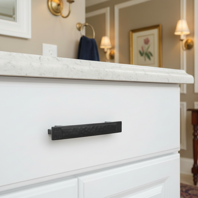 Cosmas 10557FB Flat Black Craftsman Cabinet Pull