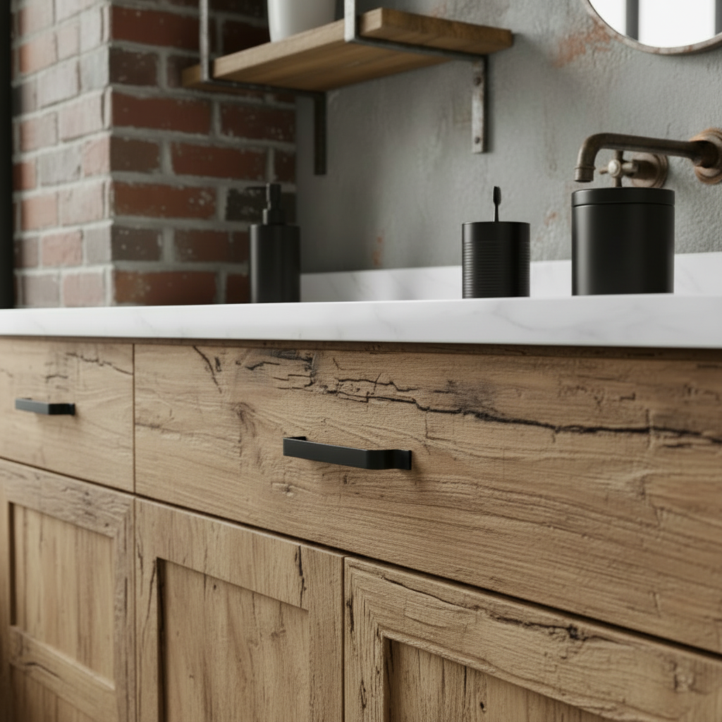 Cosmas 14901-96FB Flat Black Contemporary Cabinet Pull