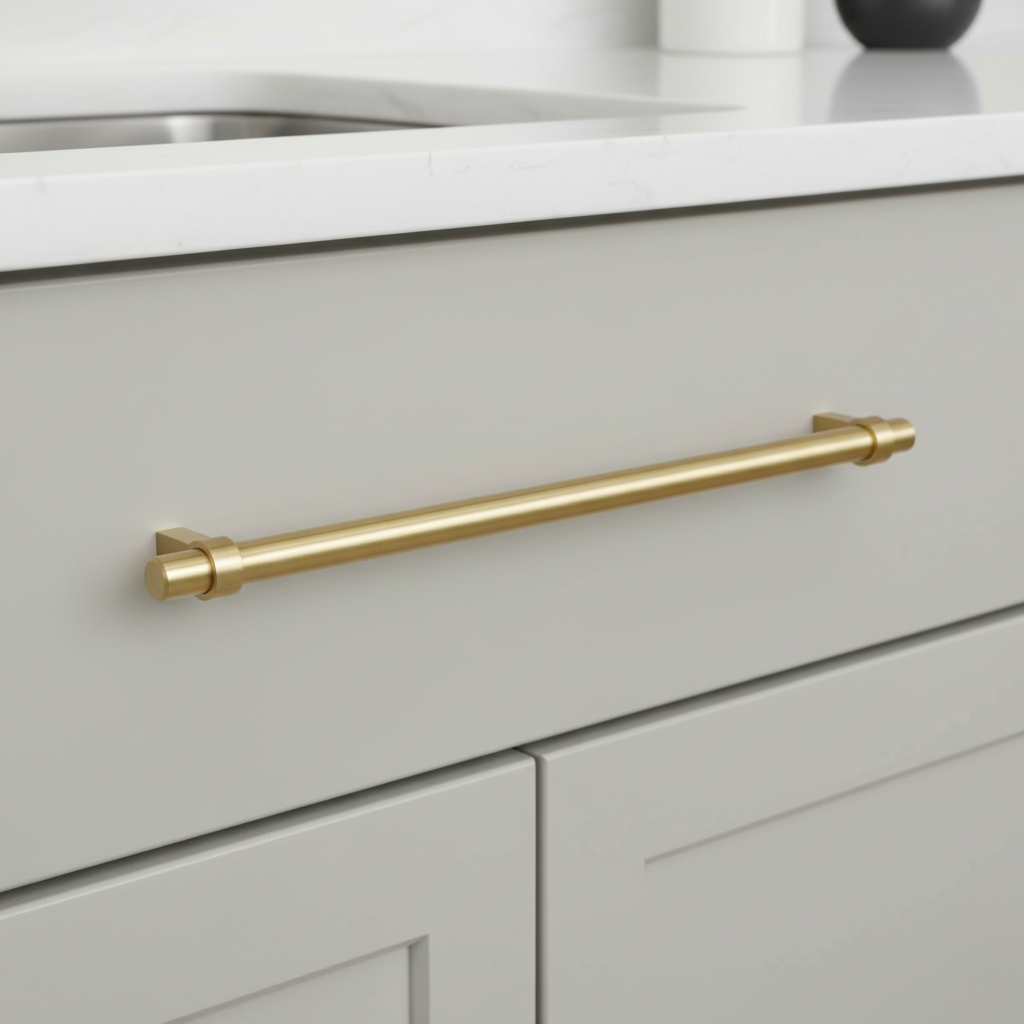 Cosmas 161-319BG Brushed Gold Euro Style Bar Pull