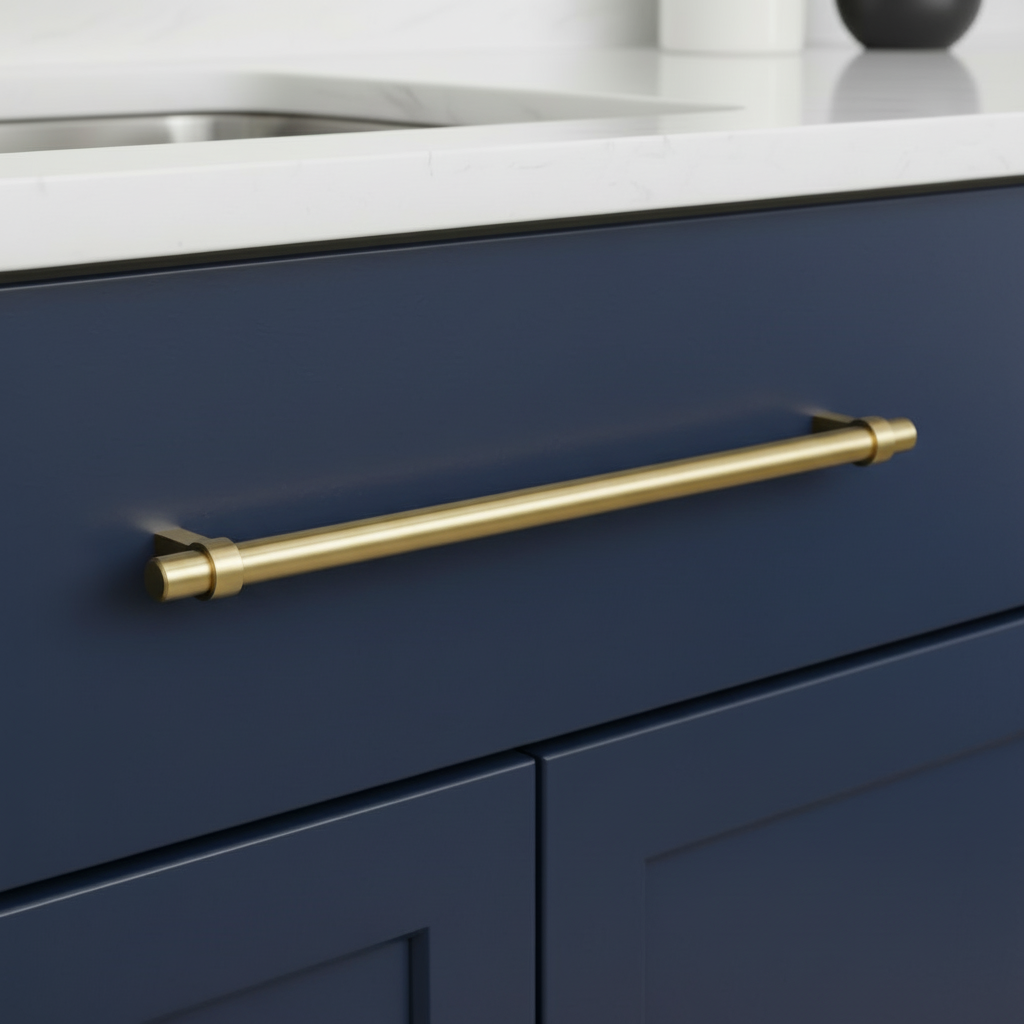 Cosmas 161-224BG Brushed Gold Euro Style Bar Pull