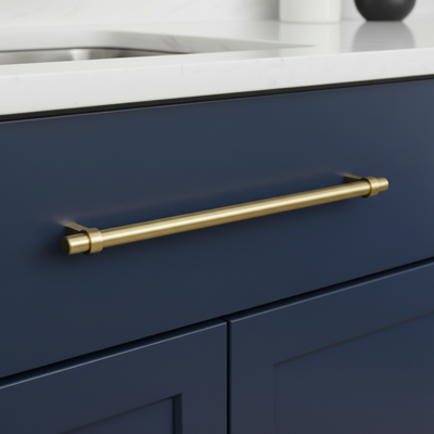 Cosmas 161-224BG Brushed Gold Euro Style Bar Pull