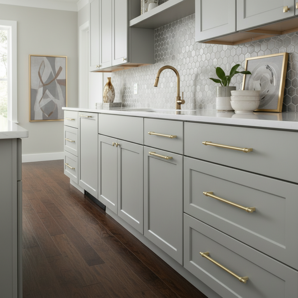 Cosmas 161-319BG Brushed Gold Euro Style Bar Pull