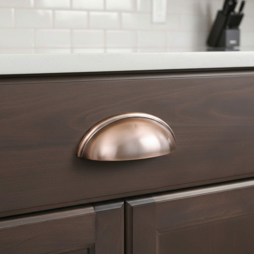 Diversa Antique Copper 3" (76mm) Cabinet Cup Pull