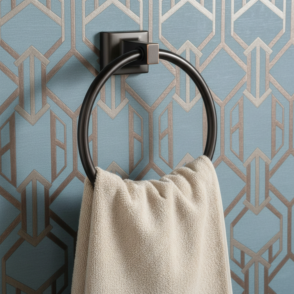 Eclipse Series Oil Rubbed Bronze Towel Ring