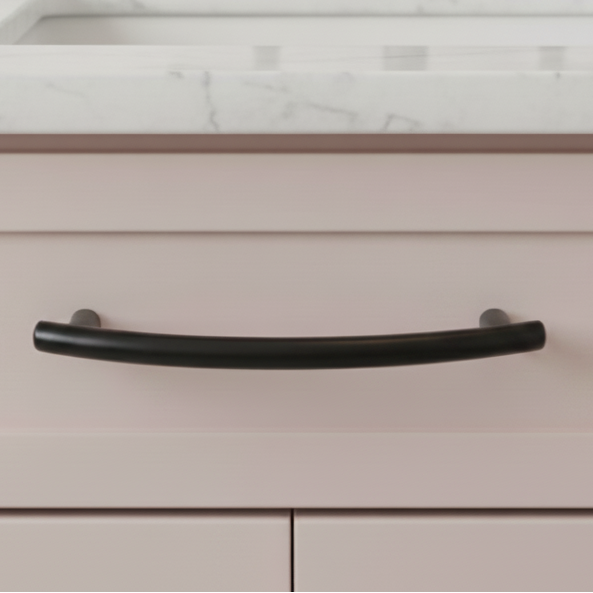 Cosmas 2992-96FB Flat Black Cabinet Pull