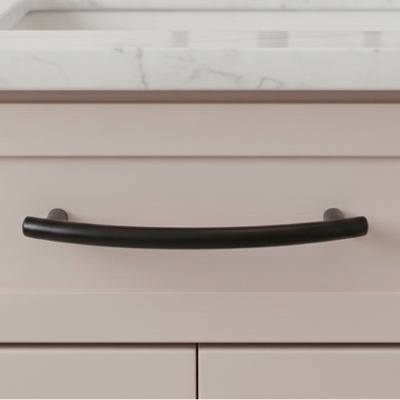 Cosmas 2992-96FB Flat Black Cabinet Pull