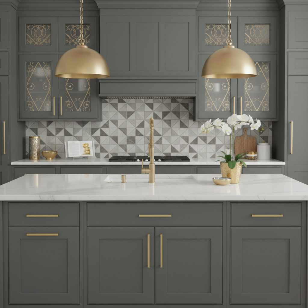 Cosmas 3133-160BB Brushed Brass Cabinet Pull