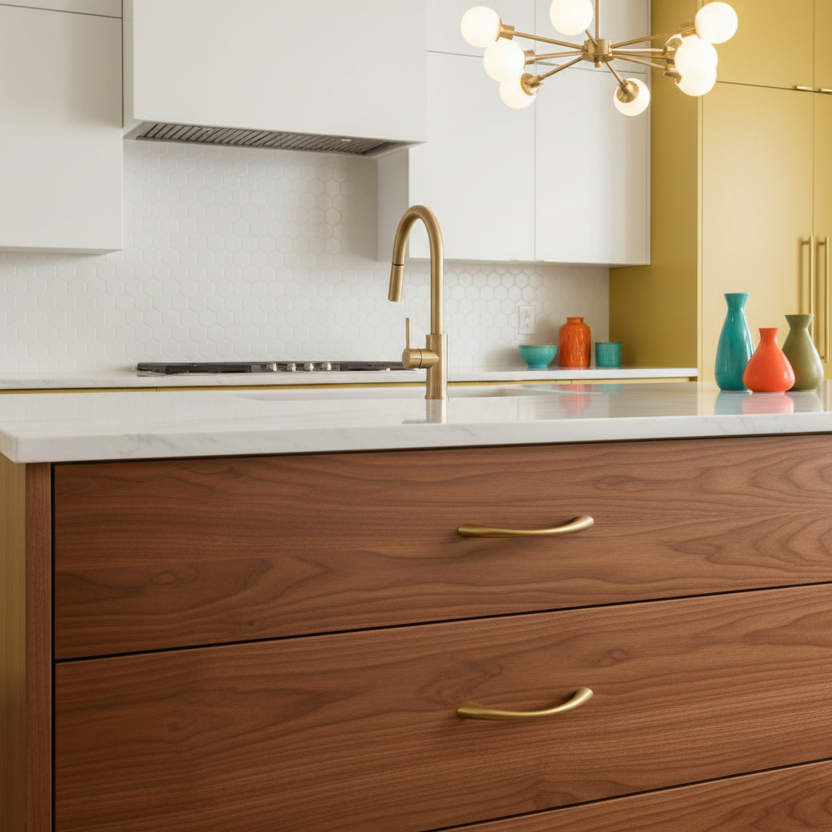 Cosmas 4003GC Gold Champagne Arch Cabinet Pull