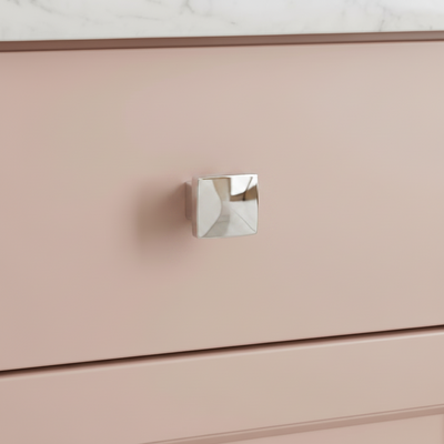 Cosmas 5233CH Polished Chrome Square Contemporary Cabinet Knob