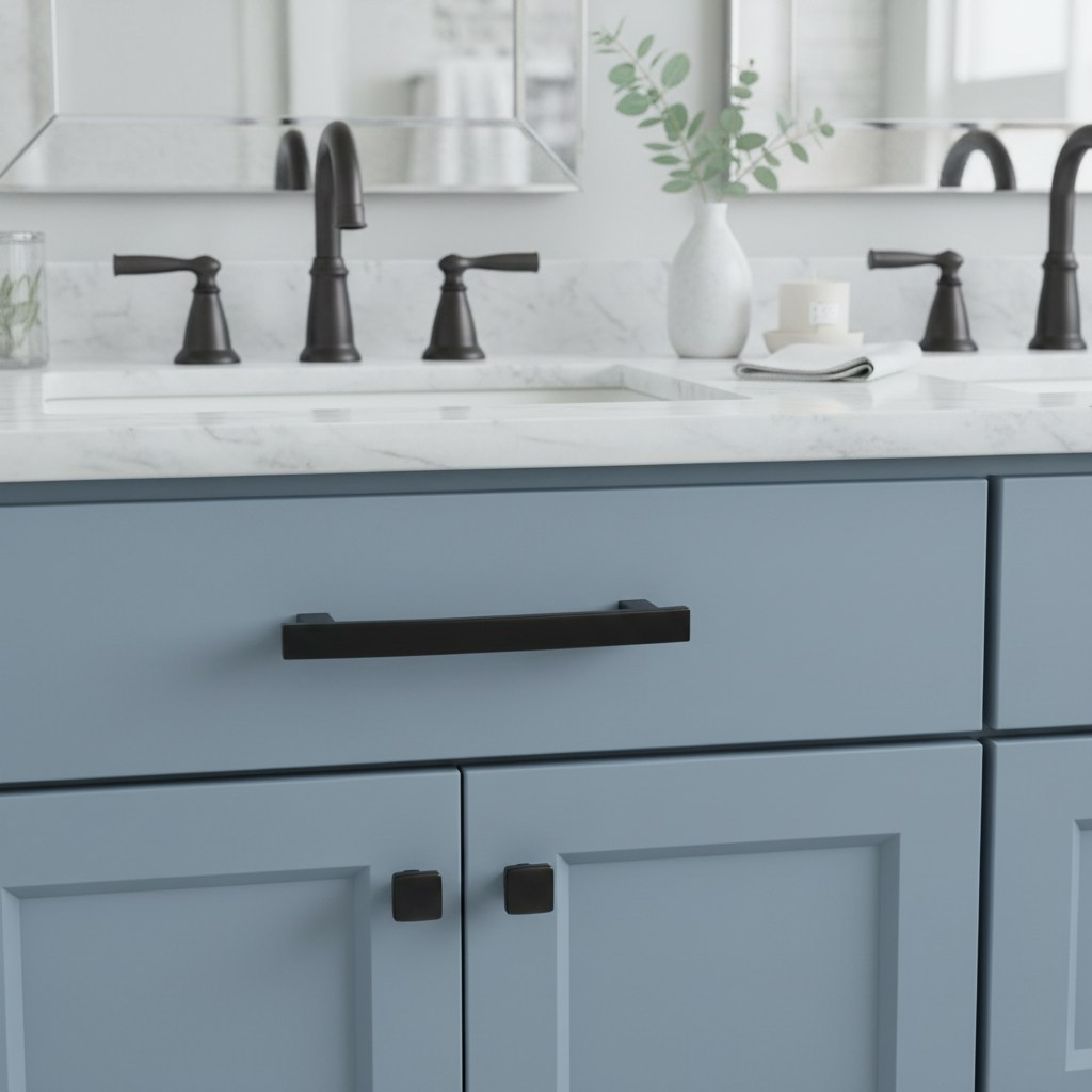 Cosmas 5236FB Flat Black Contemporary Arch Cabinet Pull