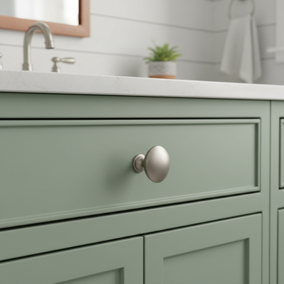 Cosmas 5305AS Antique Silver Round Cabinet Knob