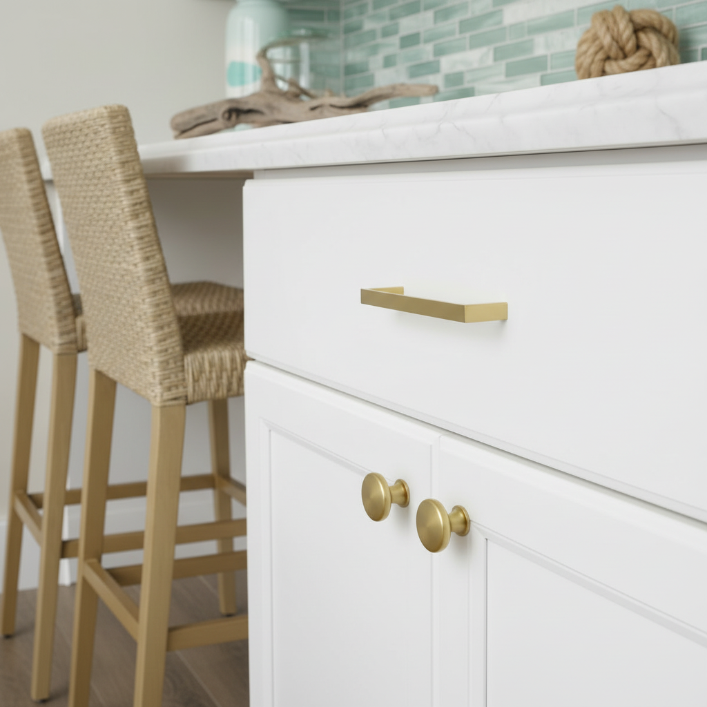 Cosmas 3133-192BB Brushed Brass Cabinet Pull