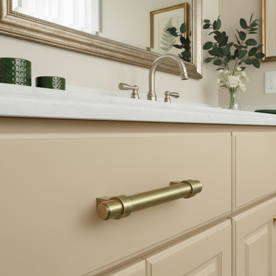 Cosmas 161-2.5BAB Brushed Antique Brass Euro Style Bar Pull