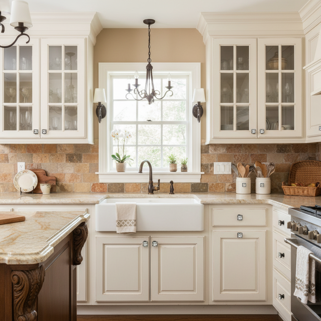 Cosmas 6825ORB-C Oil Rubbed Bronze &amp; Clear Glass Square Cabinet Knob