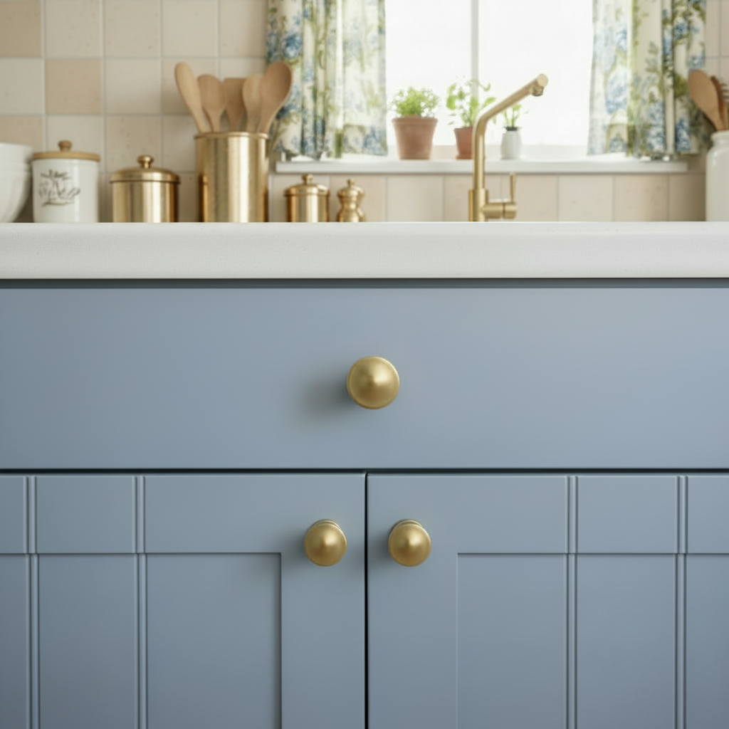 Cosmas 704GC Gold Champagne Round Contemporary Cabinet Knob