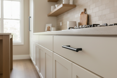 Diversa Matte Black Euro Style 3" (76mm) Cabinet Bar Pull