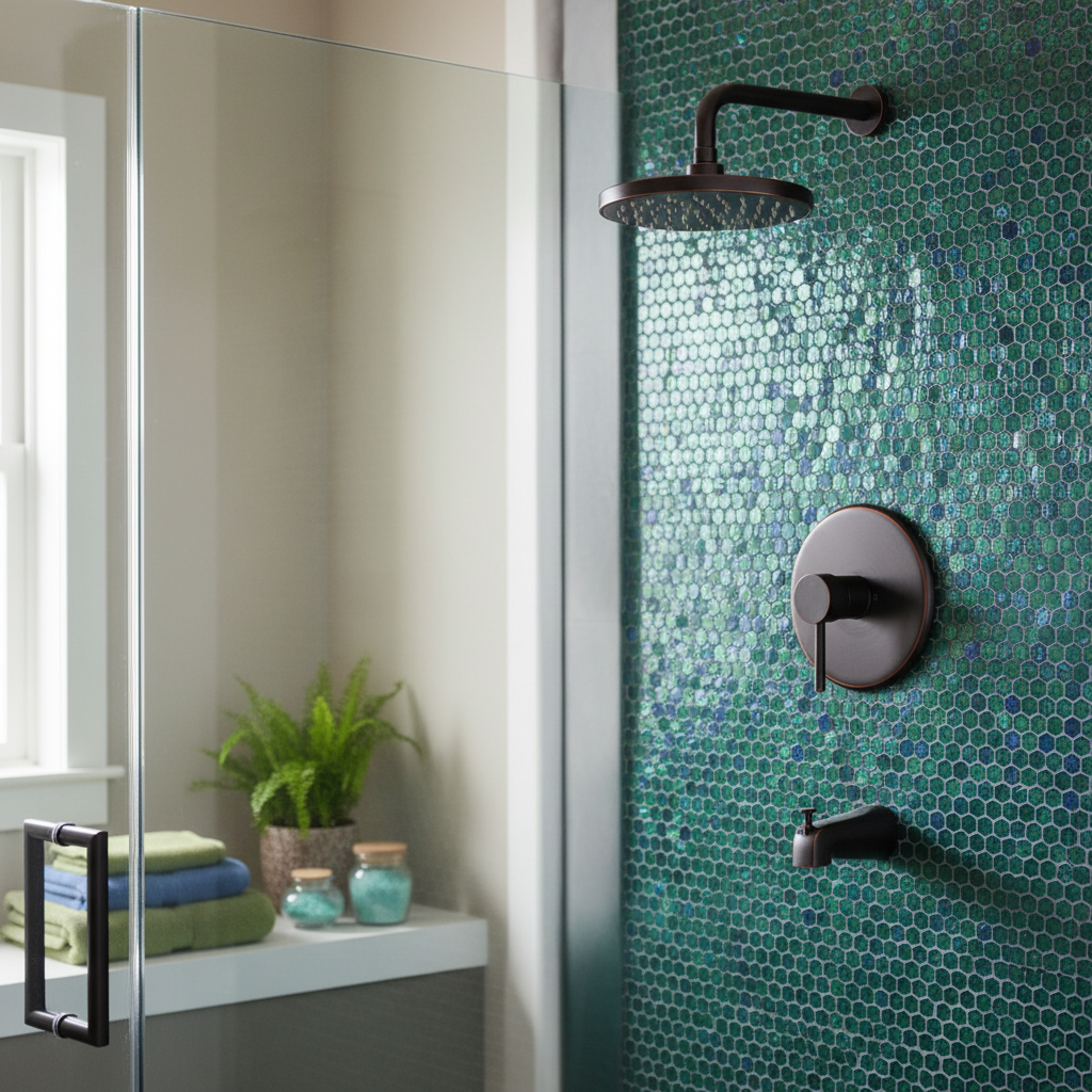 Hardware House 13-5474 Oil Rubbed Bronze Tub / Shower Combo Faucet