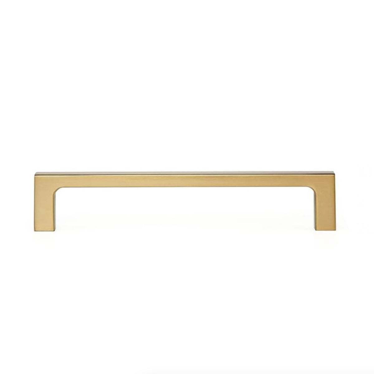 Diversa Gold Champagne 5&quot; (128mm) Square Edge Solid Cabinet Pull