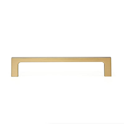 Diversa Gold Champagne 5" (128mm) Square Edge Solid Cabinet Pull - 10 PACK