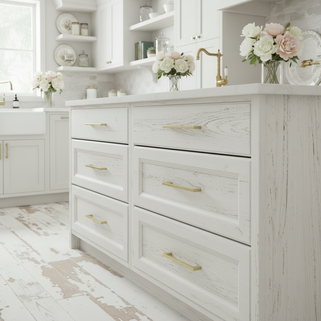 Diversa Gold Champagne 5" (128mm) Square Edge Solid Cabinet Pull