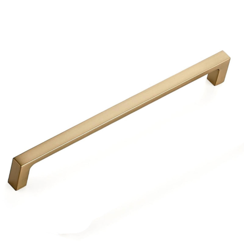 Diversa Gold Champagne 7-1/2&quot; (192mm) Square Edge Solid Cabinet Pull