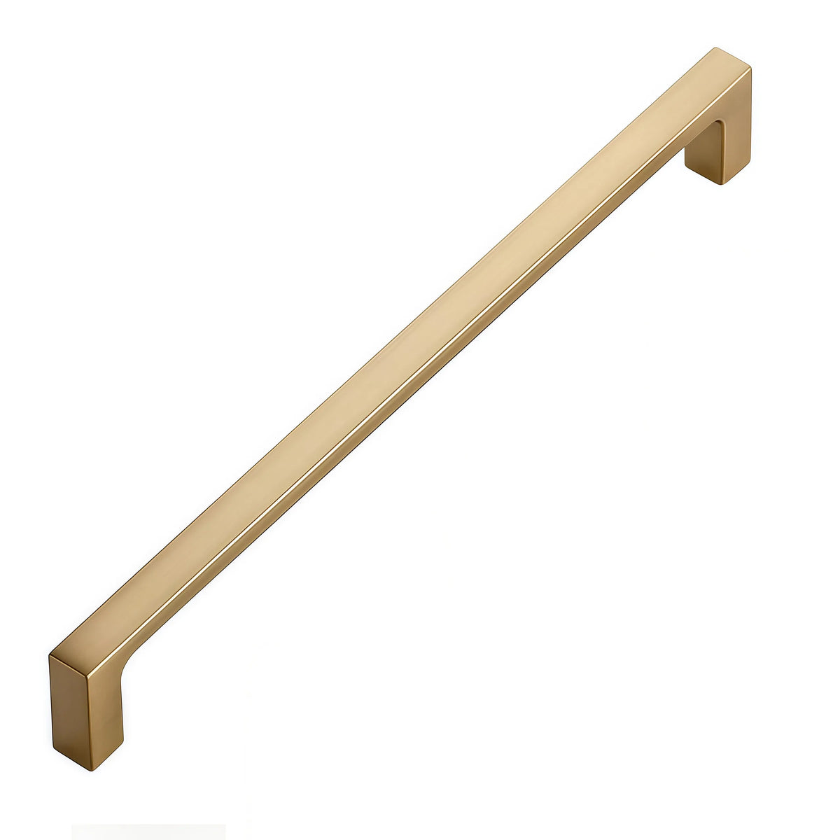 Diversa Gold Champagne 7-1/2&quot; (192mm) Square Edge Solid Cabinet Pull - 10 PACK