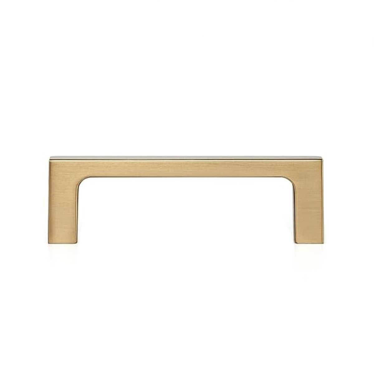 Diversa Gold Champagne 3&quot; (76mm) Square Edge Solid Cabinet Pull
