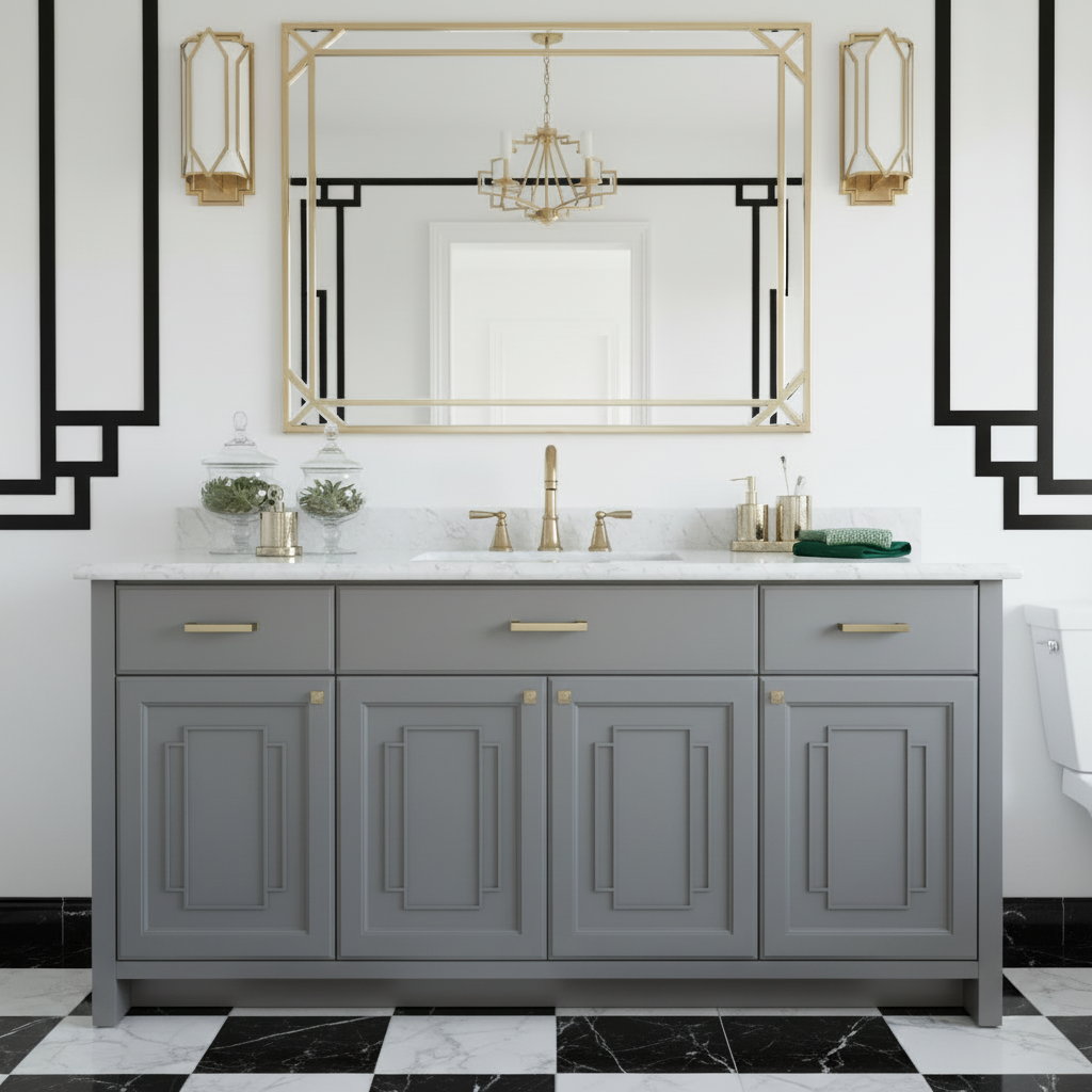 Diversa Gold Champagne 3" (76mm) Square Edge Solid Cabinet Pull