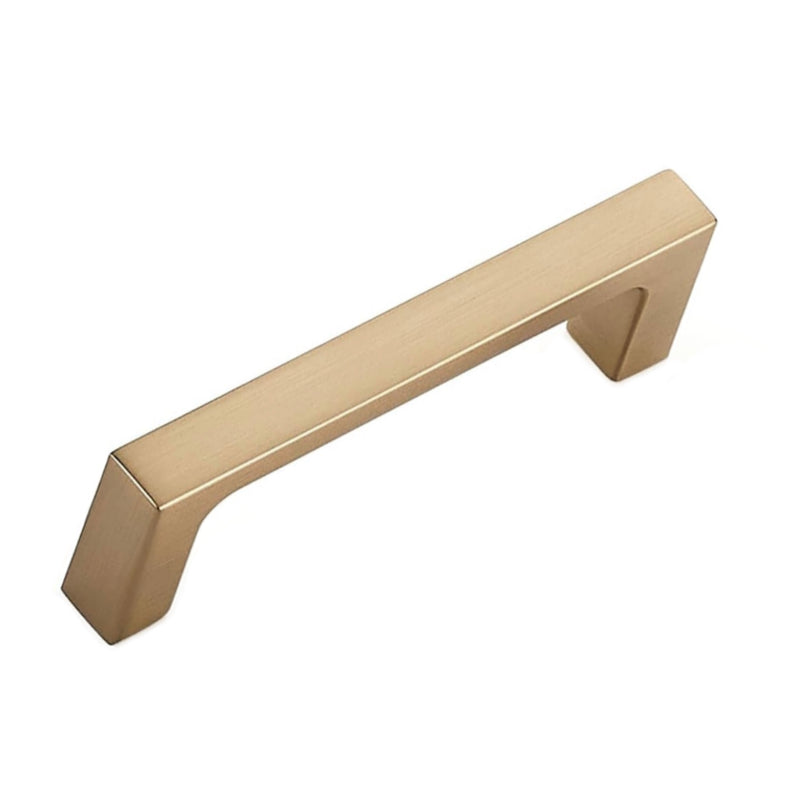 Diversa Gold Champagne 3&quot; (76mm) Square Edge Solid Cabinet Pull