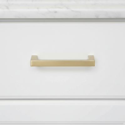 Diversa Gold Champagne 3" (76mm) Square Edge Solid Cabinet Pull